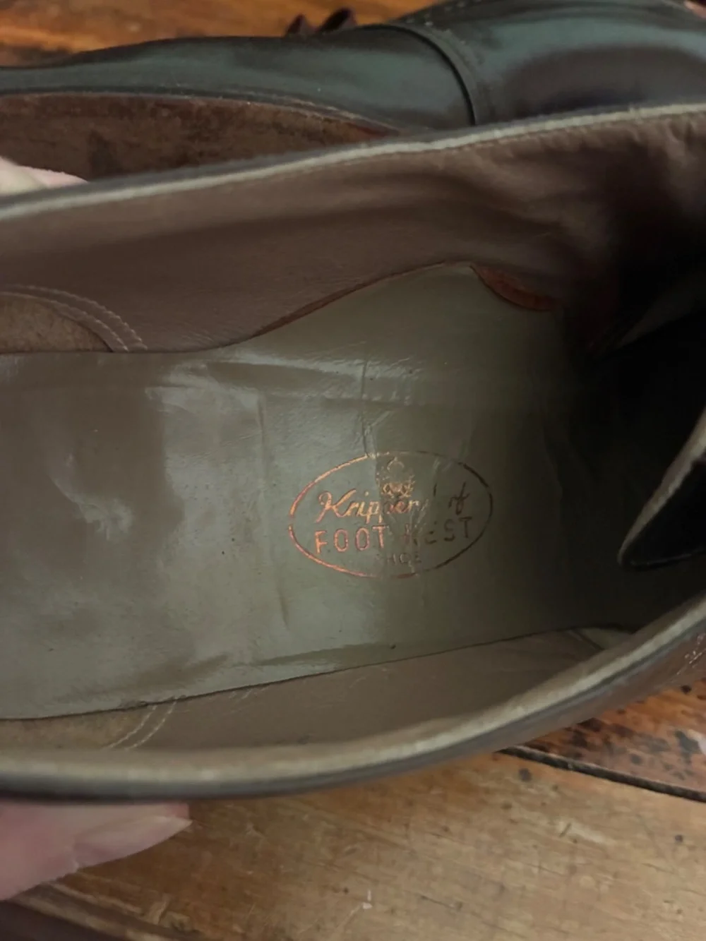 1930s/1940s Brown Leather Oxford Heels